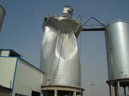 What may cause collapse of cement storage silo