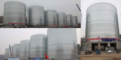 15000tons coal storage silo in Xinyang, China